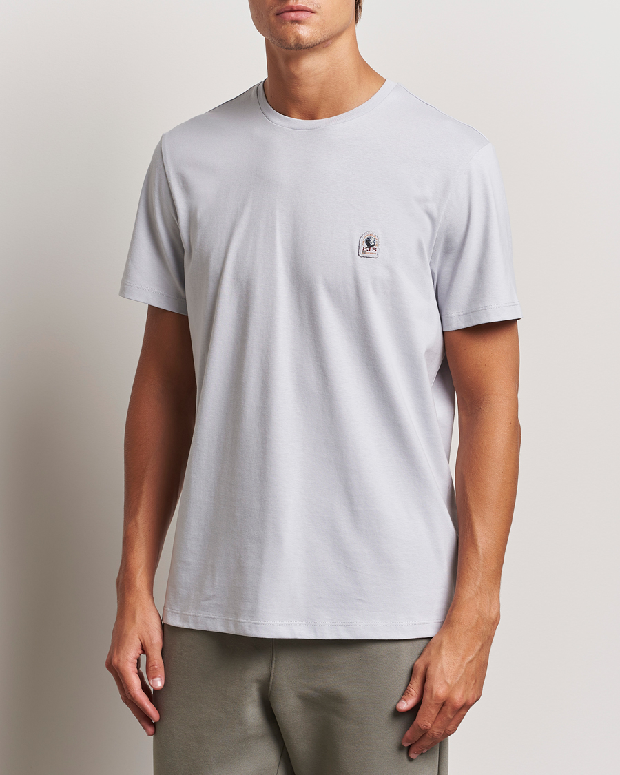 Men | T-Shirts | Parajumpers | Basic Patch T-Shirt Lunar Rock