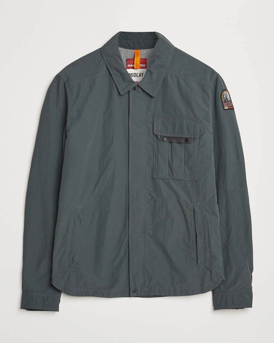 Men | Coats & Jackets | Parajumpers | Miura Peached Poplin Shirt Jacket Green Gables