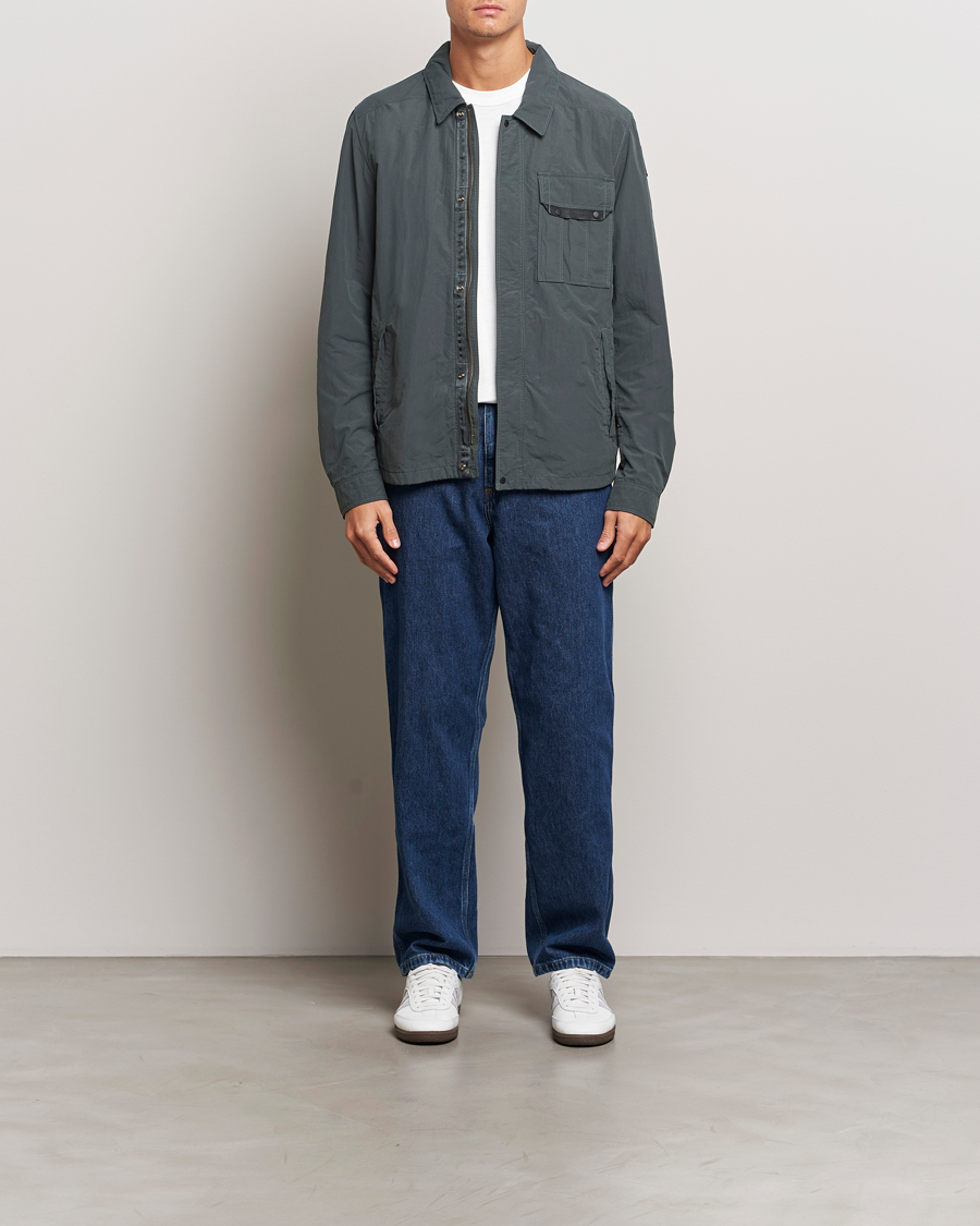 Men | Coats & Jackets | Parajumpers | Miura Peached Poplin Shirt Jacket Green Gables