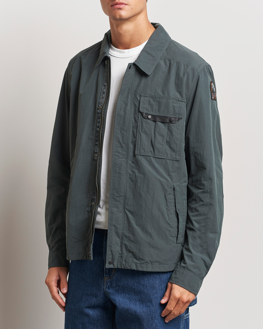 Men | Coats & Jackets | Parajumpers | Miura Peached Poplin Shirt Jacket Green Gables