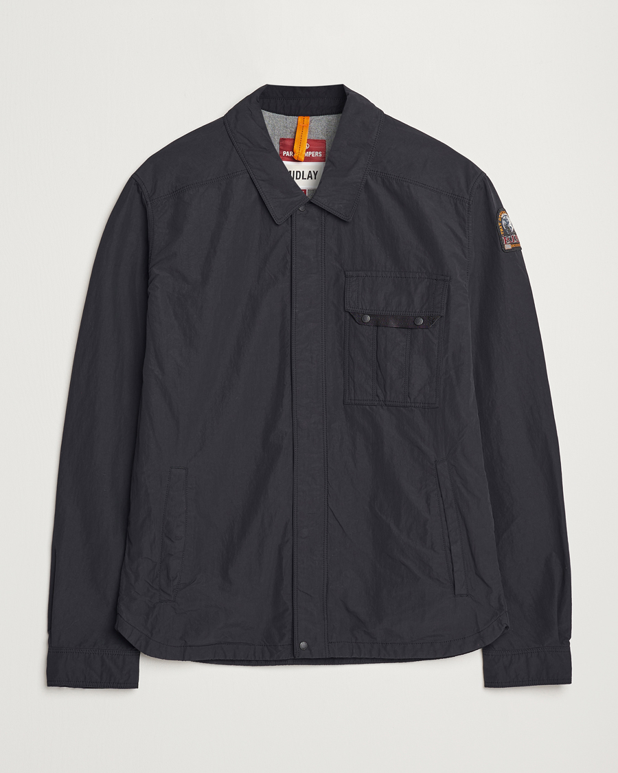 Men | Coats & Jackets | Parajumpers | Miura Peached Poplin Shirt Jacket Black