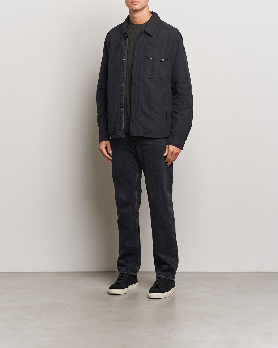 Men | Coats & Jackets | Parajumpers | Miura Peached Poplin Shirt Jacket Black