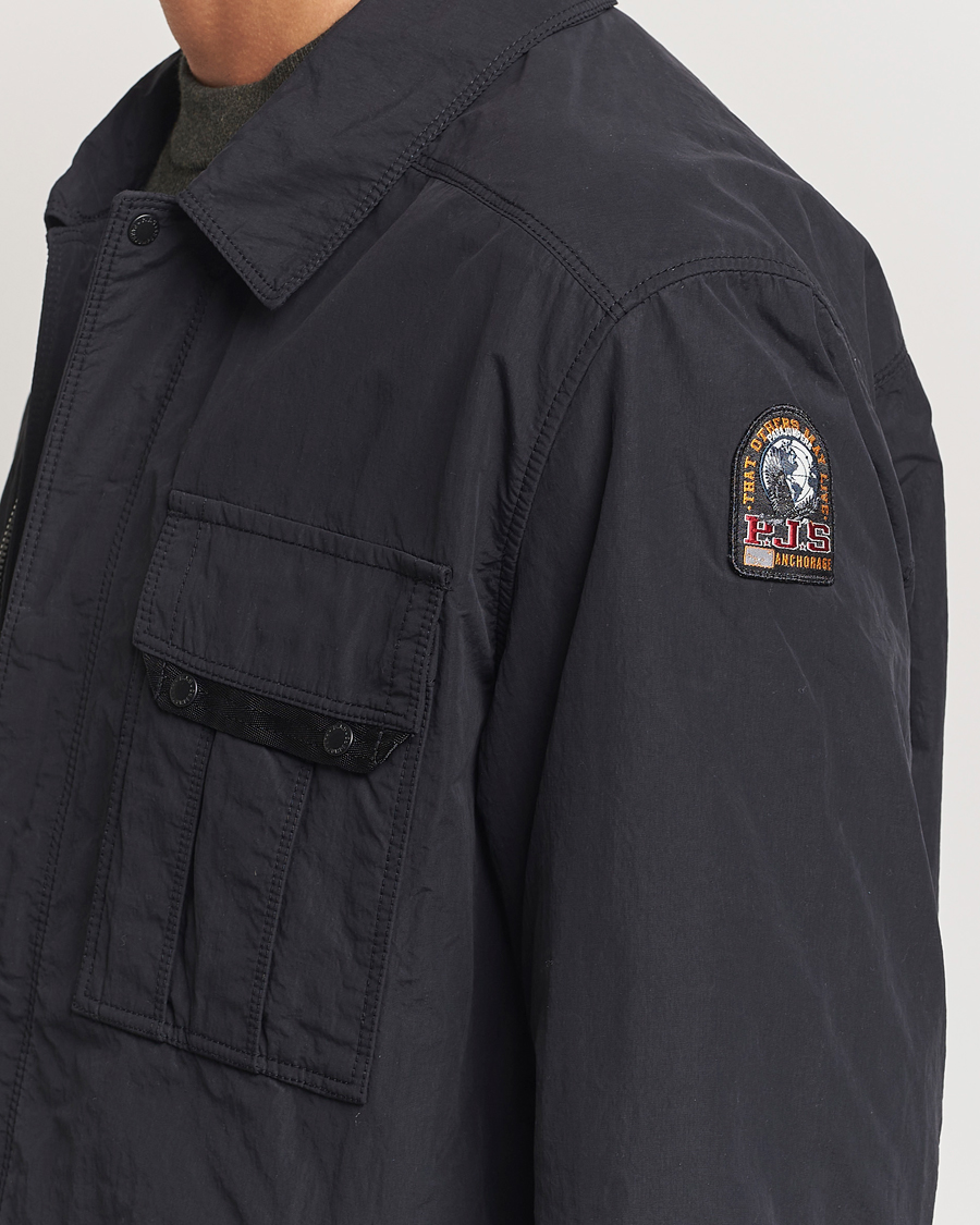 Men | Coats & Jackets | Parajumpers | Miura Peached Poplin Shirt Jacket Black