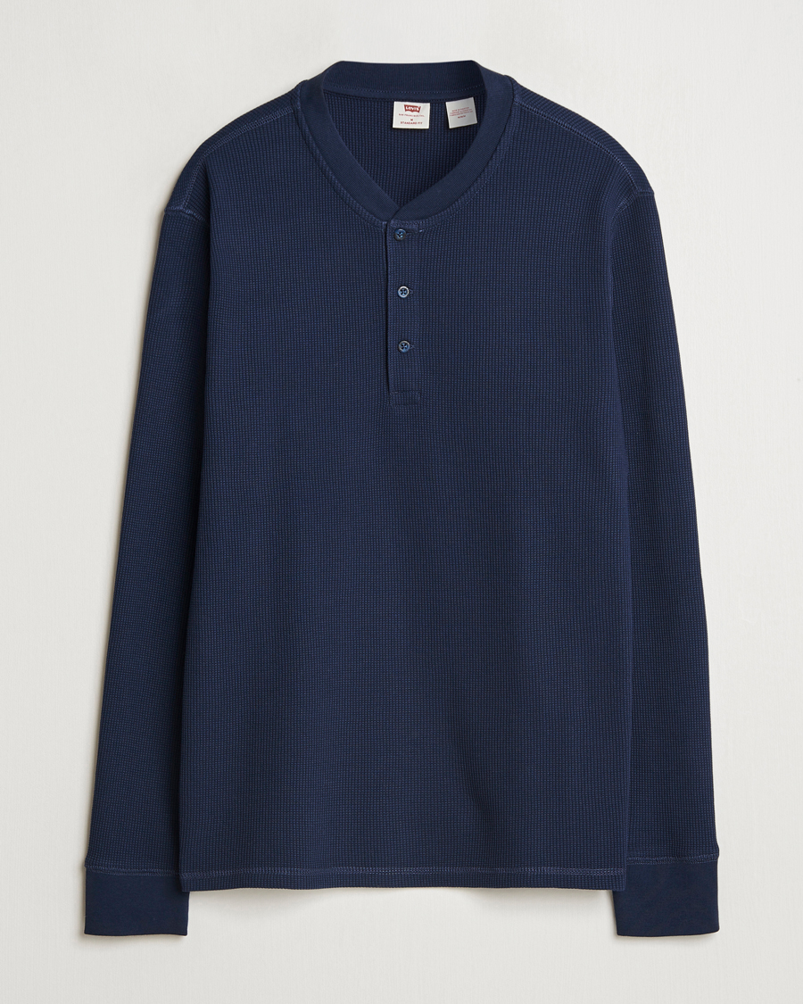Men | Sweaters & Knitwear | Levi's | Thermal Henley Navy Blazer