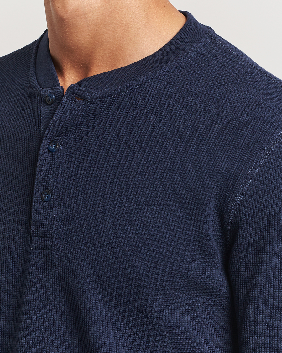 Men | Sweaters & Knitwear | Levi's | Thermal Henley Navy Blazer