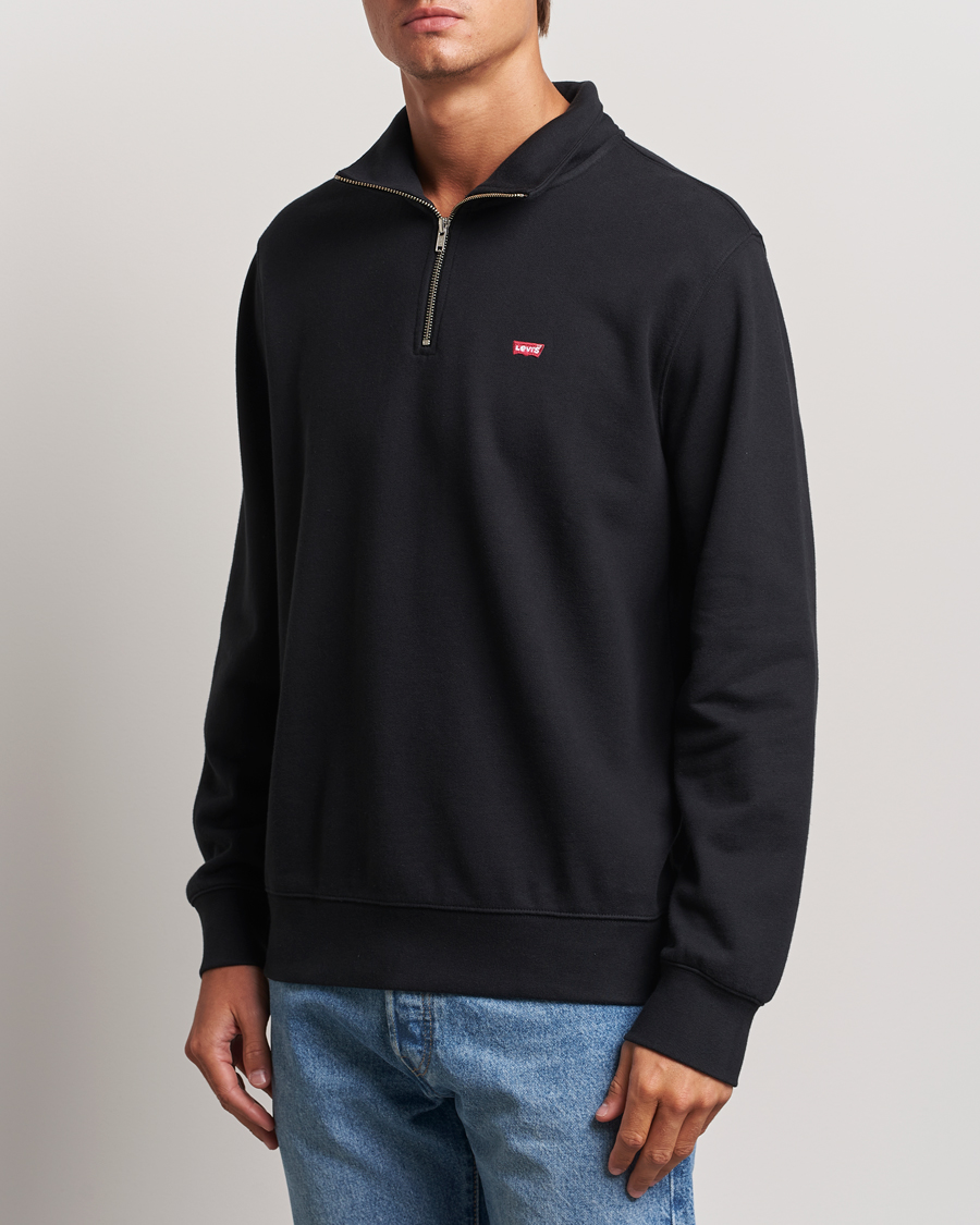 Men | Sweaters & Knitwear | Levi's | Original Half Zip Sweater Mineral Black