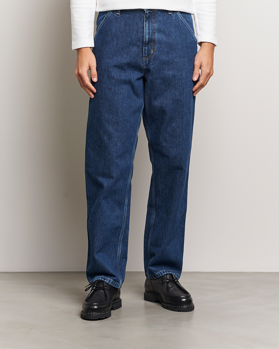 Men | Jeans | Carhartt WIP | Single Knee Smith Denim Pants Blue Stone Washed
