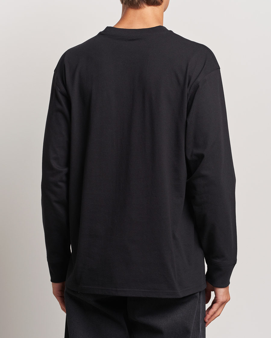 Men | T-Shirts | Carhartt WIP | American Script Long Sleeve T-Shirt Black