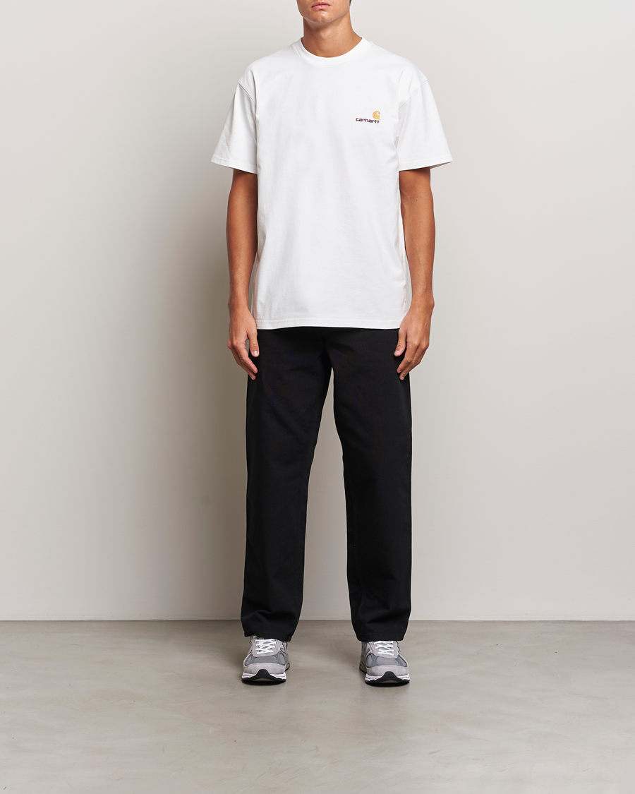Men | T-Shirts | Carhartt WIP | American Script Short Sleeve T-Shirt White