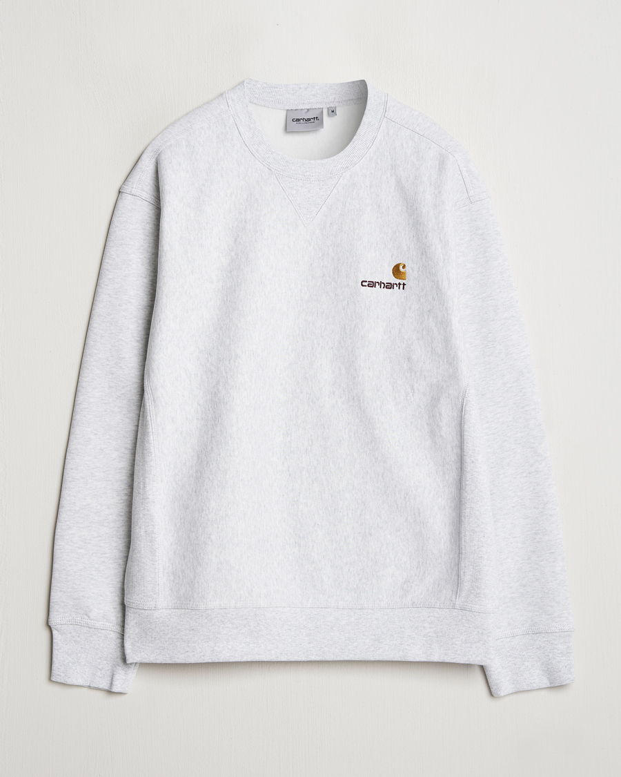 Men | Sweaters & Knitwear | Carhartt WIP | American Script Sweatshirt Ash Heather