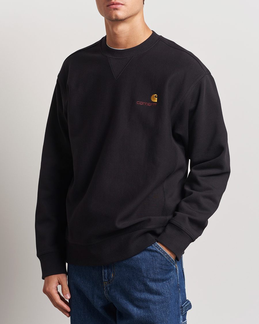 Men | Sweaters & Knitwear | Carhartt WIP | American Script Sweatshirt Black
