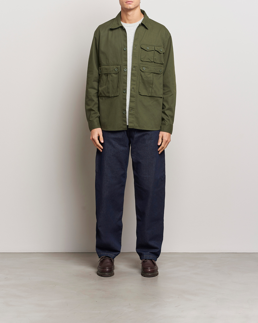 Men | Shirts | Carhartt WIP | Tracker Cotton Twill Shirt Office Green