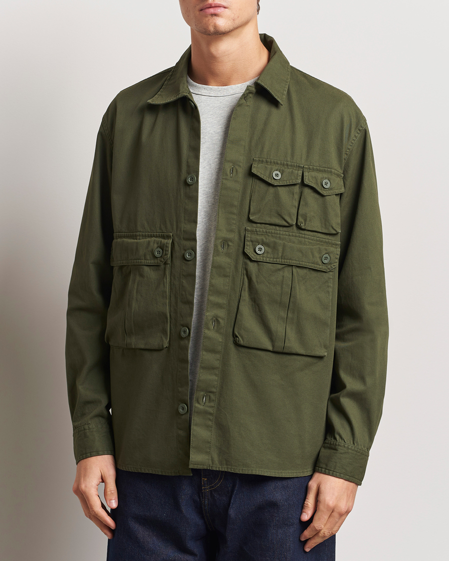 Men | Shirts | Carhartt WIP | Tracker Cotton Twill Shirt Office Green