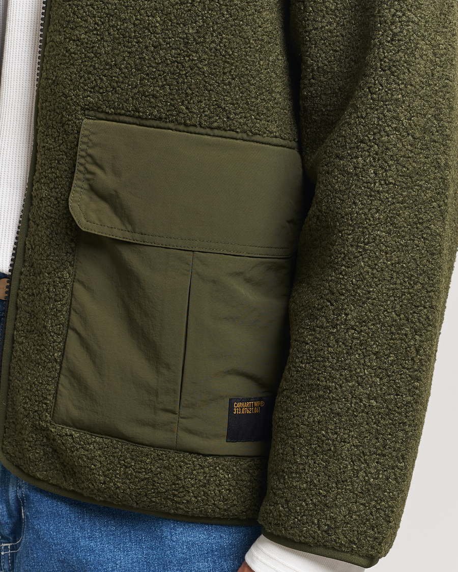 Men | Sweaters & Knitwear | Carhartt WIP | Devin Pile Liner Office Green