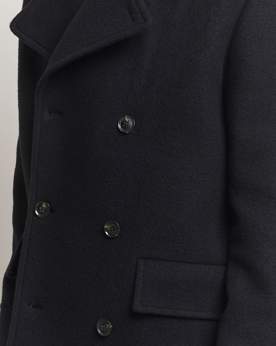 Men | Coats & Jackets | J.Lindeberg | Arno Double Breasted Coat Black