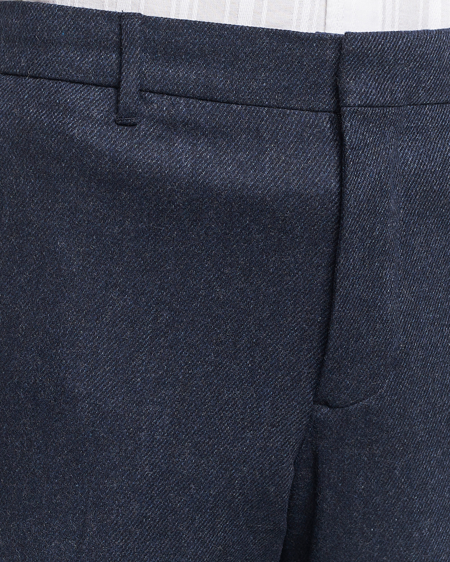 Men | Trousers | J.Lindeberg | Soren Twill Cash Flannel Pants Navy