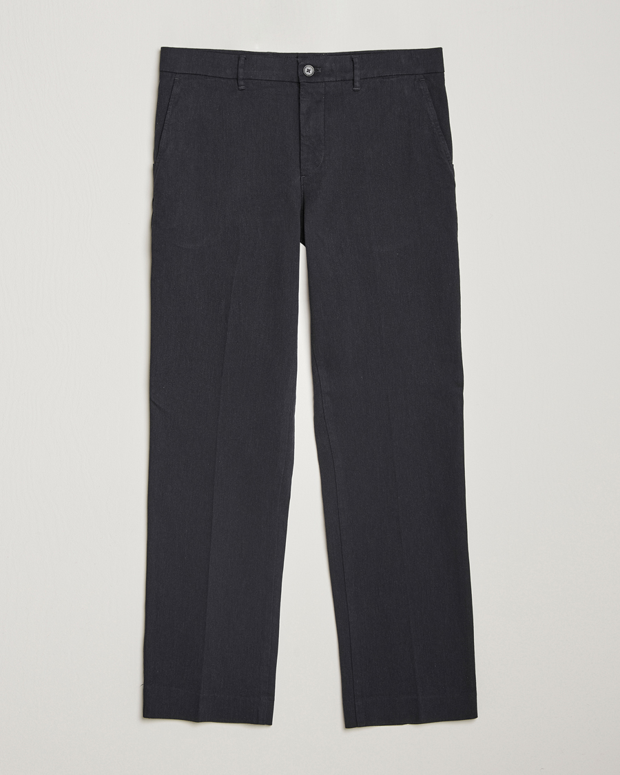 Men | Trousers | J.Lindeberg | Lois Flannel Twill Pants Dark Grey