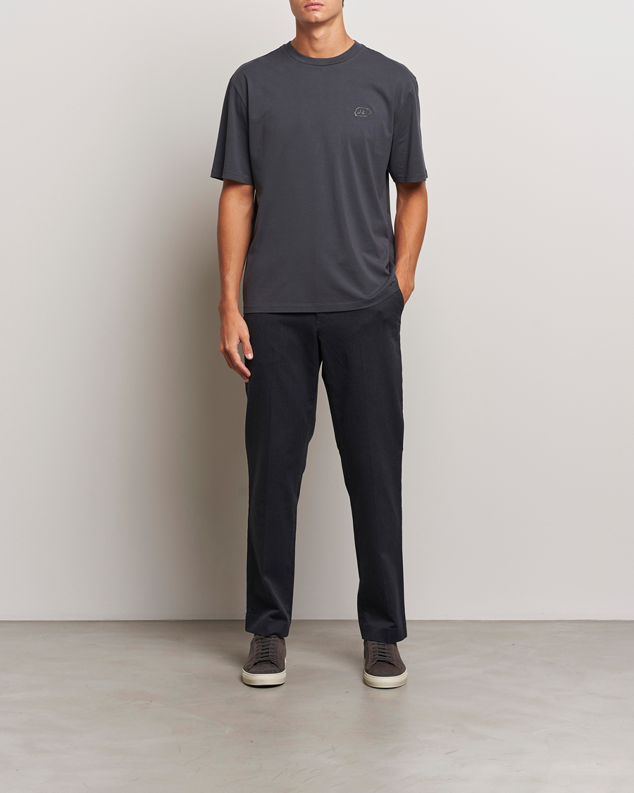Men | Trousers | J.Lindeberg | Lois Flannel Twill Pants Dark Grey