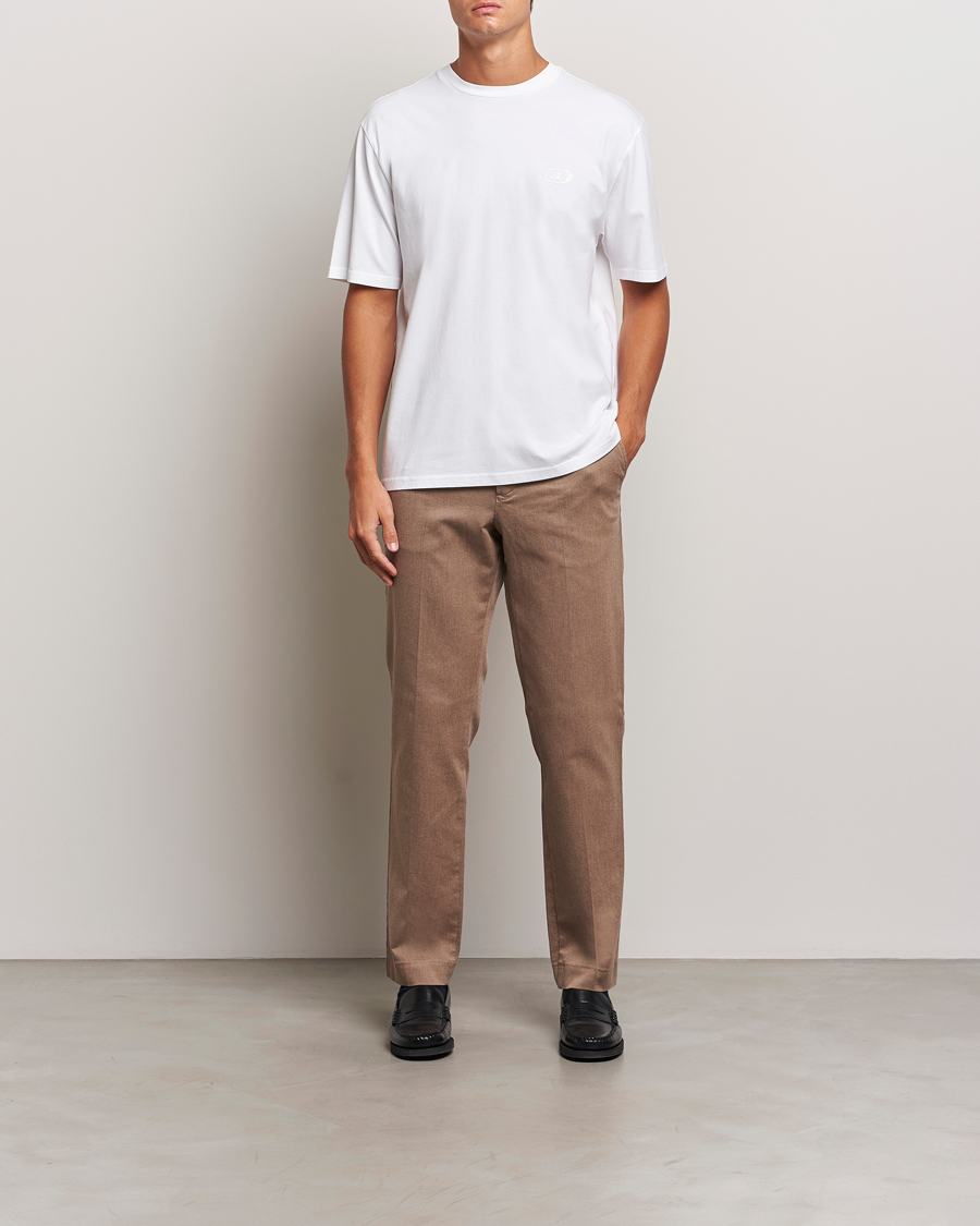 Men | Trousers | J.Lindeberg | Lois Flannel Twill Pants Tiger Brown