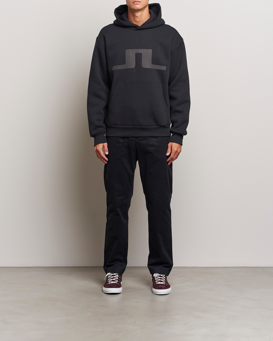 Men | Trousers | J.Lindeberg | Lois Cloud Satin Pants Black