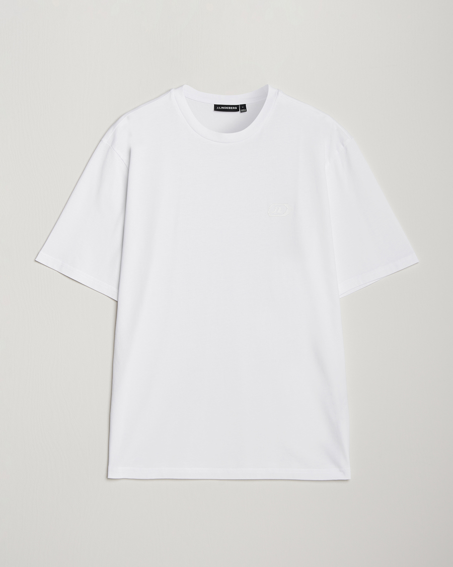 Men | T-Shirts | J.Lindeberg | Hale Logo T-Shirt White