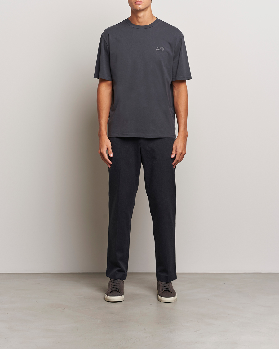 Men | T-Shirts | J.Lindeberg | Hale Logo T-Shirt Washed Black