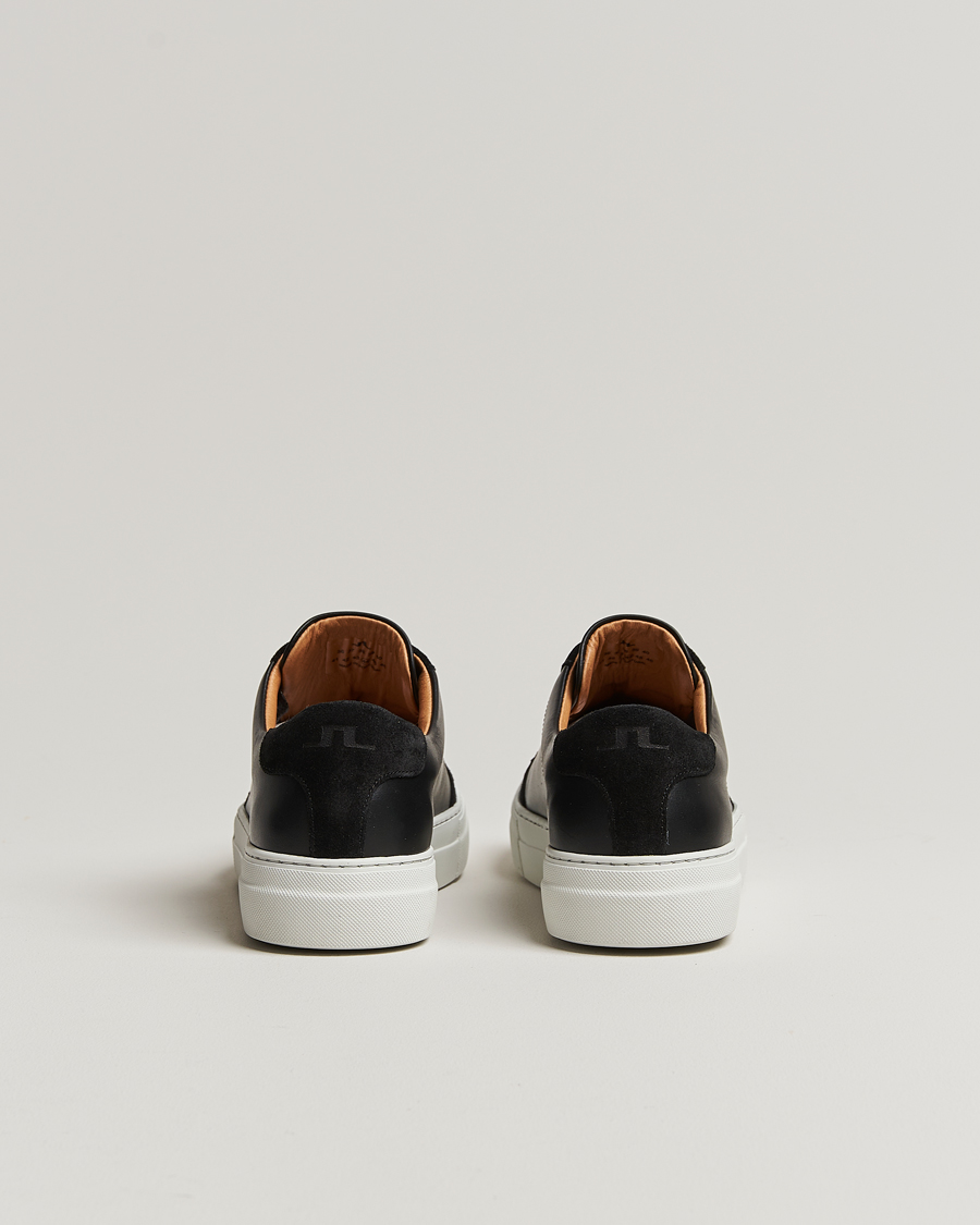Men | J.Lindeberg Art Signature Leather Sneaker Black | J.Lindeberg | Art Signature Leather Sneaker Black