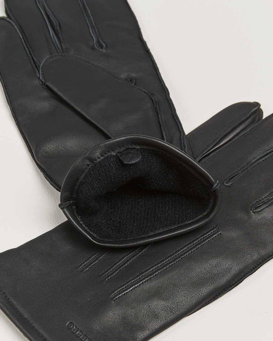 Men | J.Lindeberg Milo Leather Glove Black | J.Lindeberg | Milo Leather Glove Black