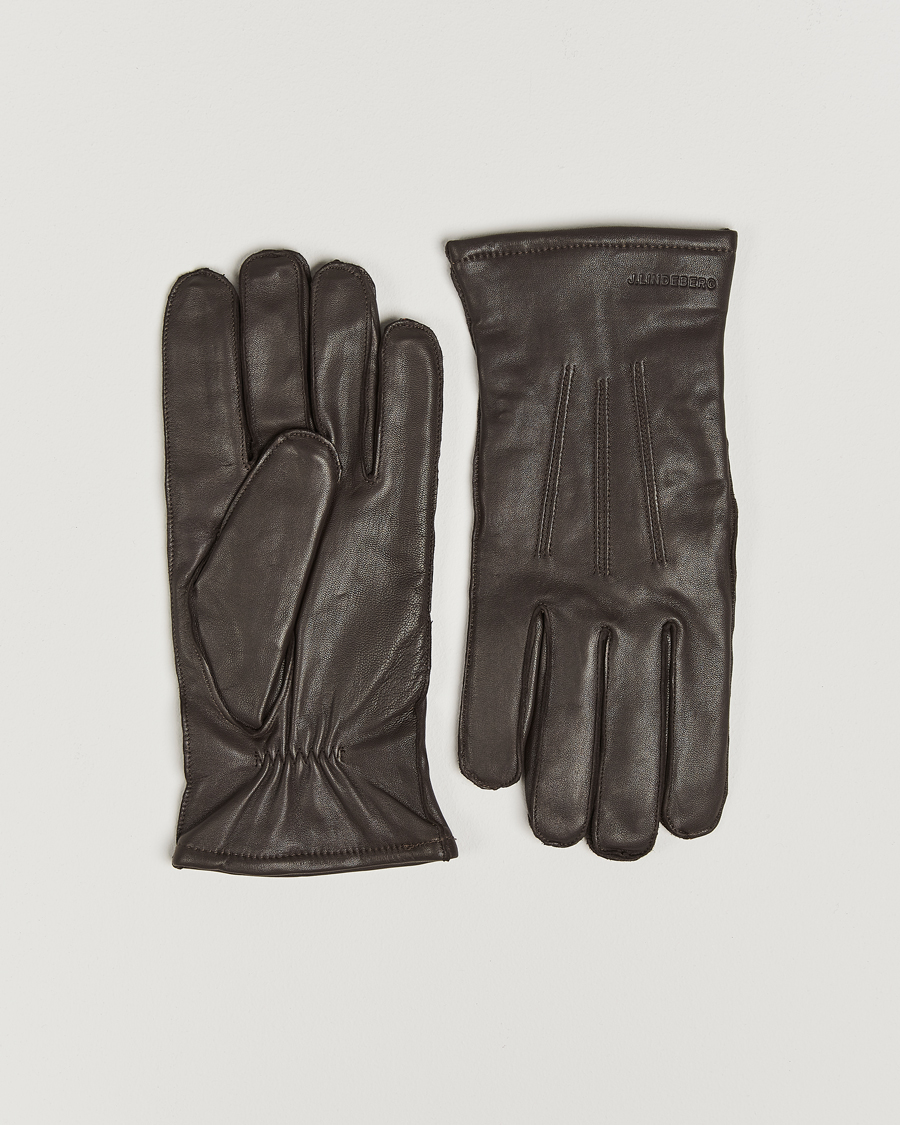 Men | J.Lindeberg Milo Leather Glove Mole | J.Lindeberg | Milo Leather Glove Mole