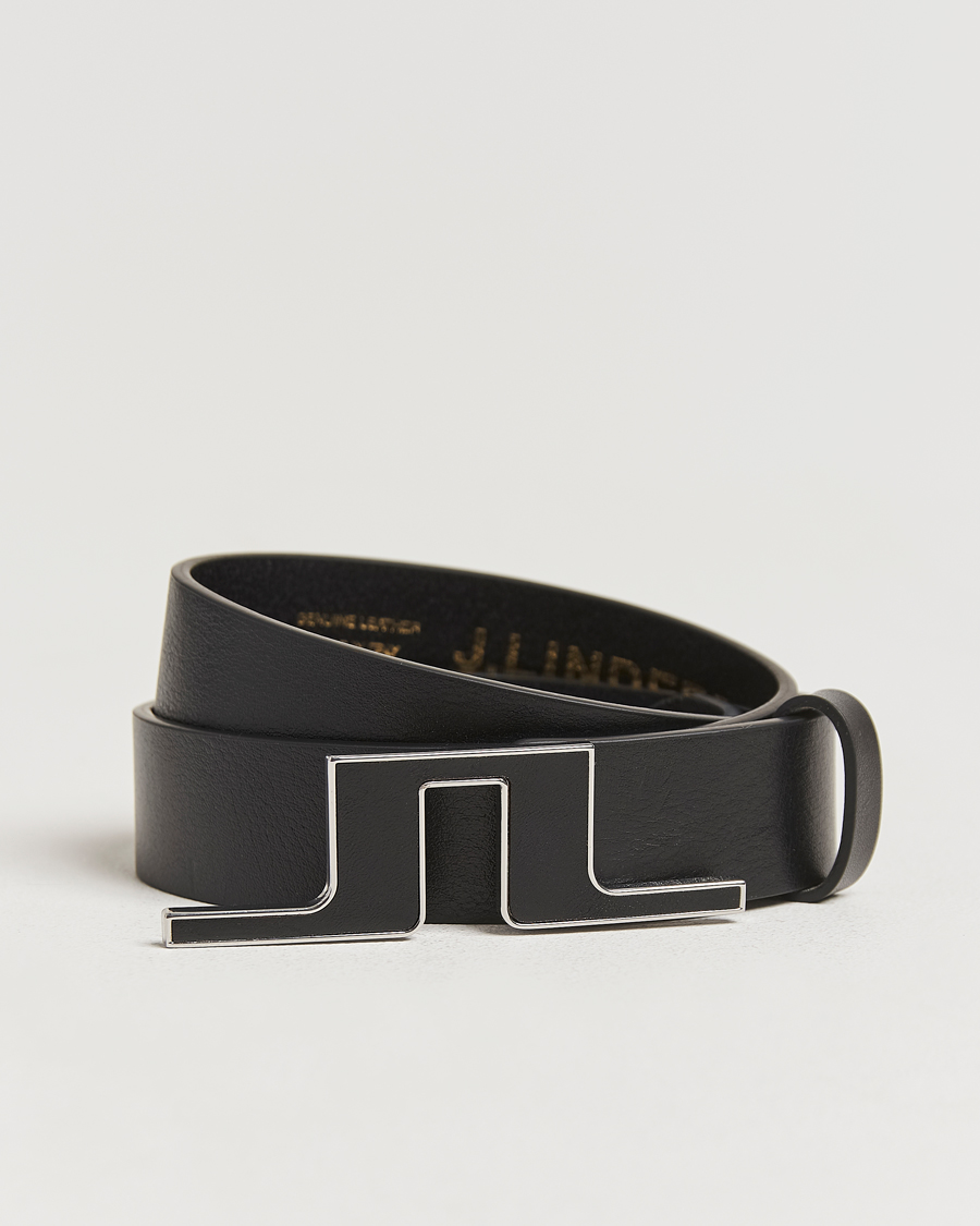 Men | J.Lindeberg Bridge Logo Belt Black | J.Lindeberg | Bridge Logo Belt Black