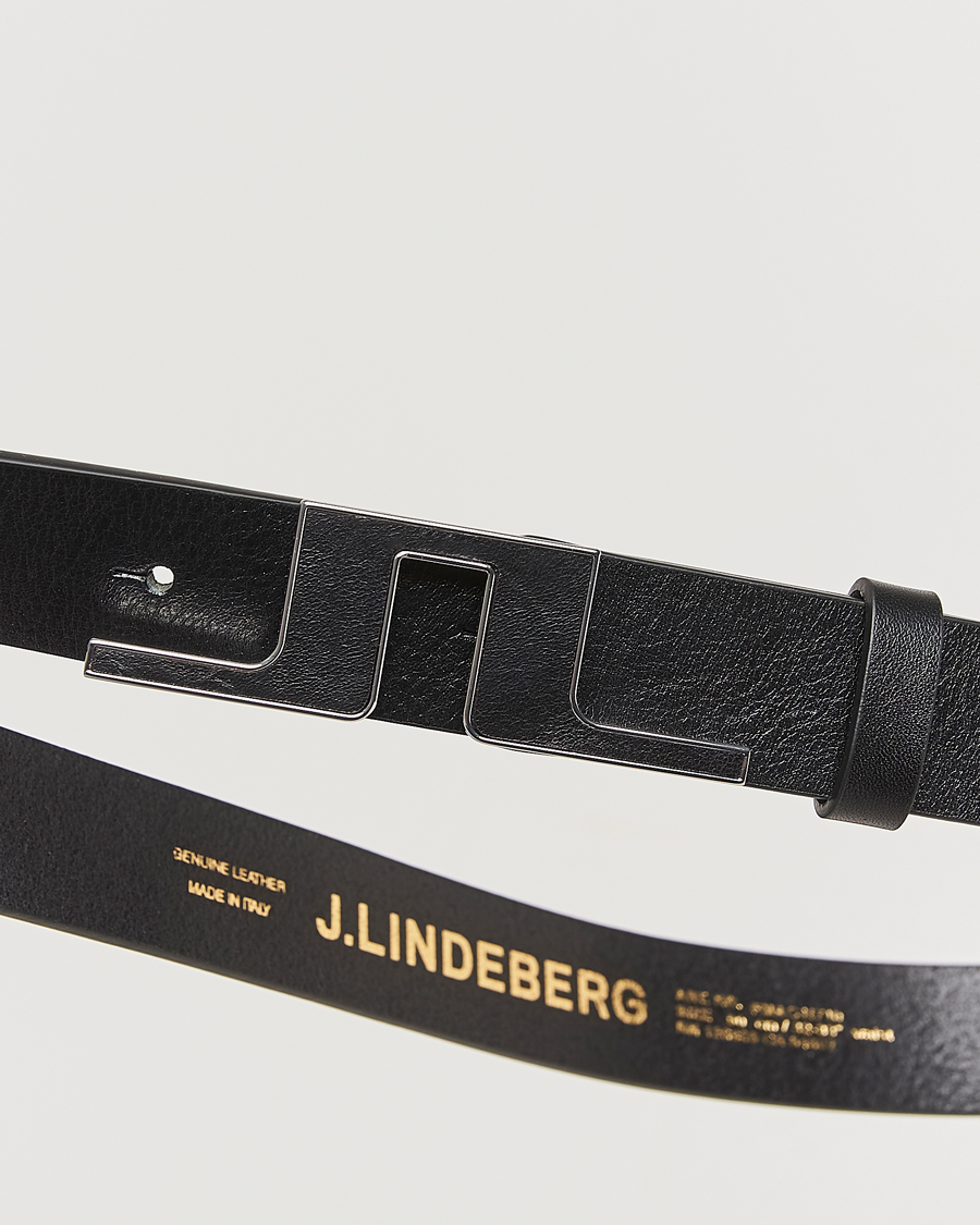Men | J.Lindeberg Bridge Logo Belt Black | J.Lindeberg | Bridge Logo Belt Black