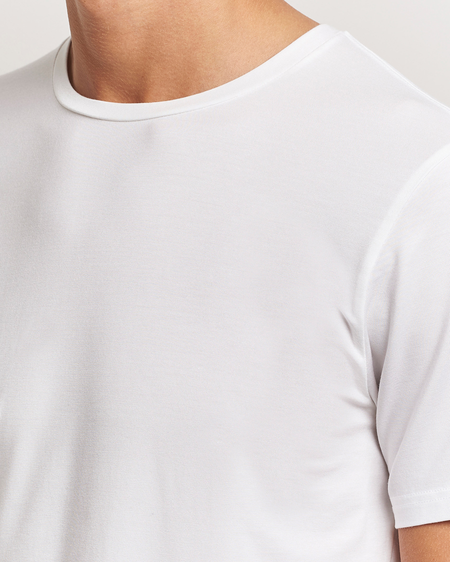Men | T-Shirts | Bread & Boxers | Tencel Crew Neck T-Shirt White