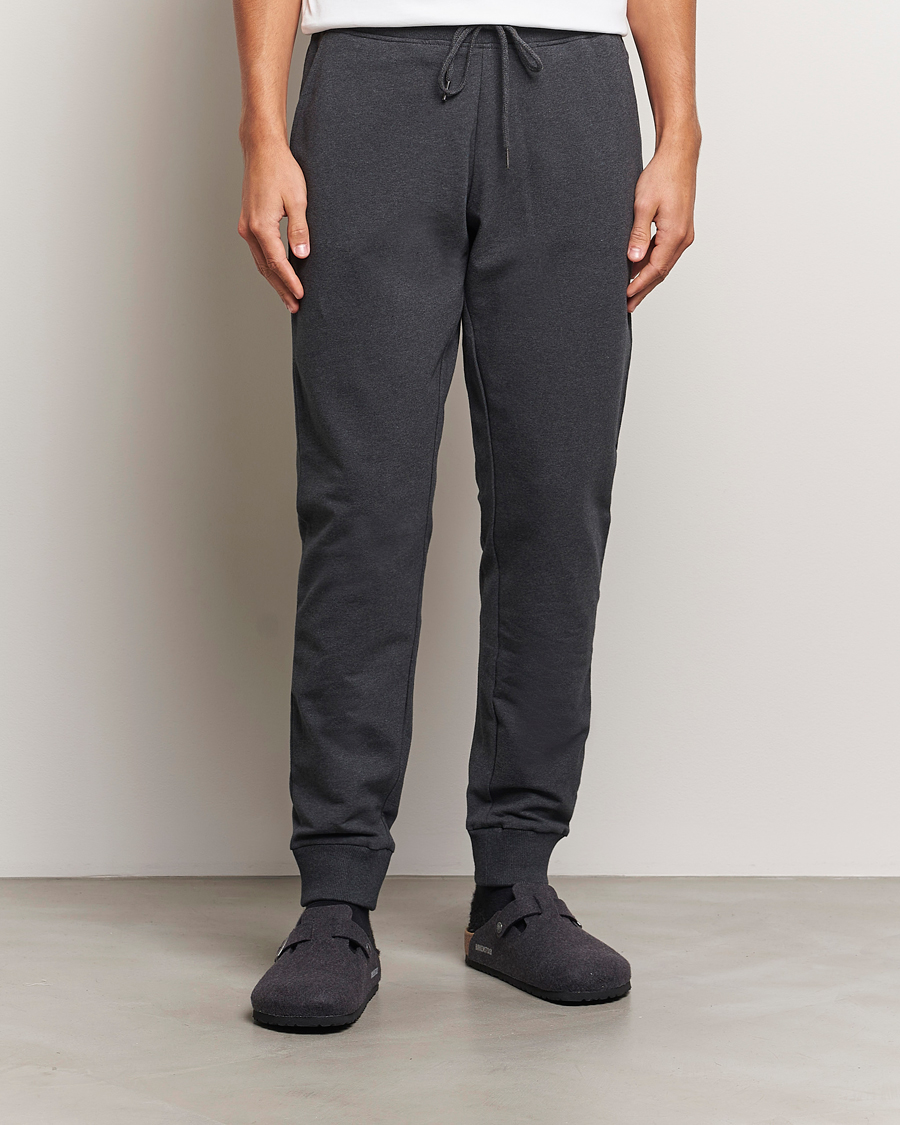 Men | Trousers | Bread & Boxers | Loungewear Pants Dark Grey Melange