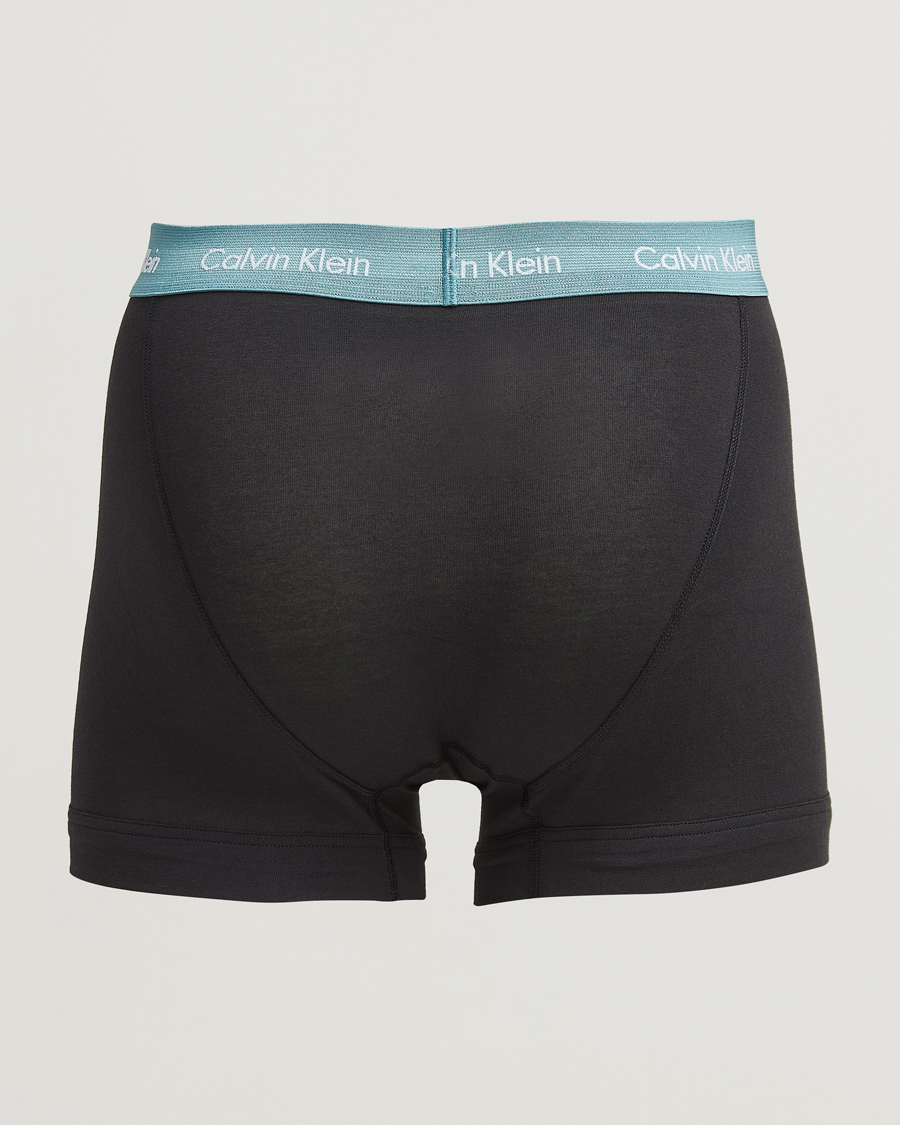 Men | Underwear & Socks | Calvin Klein | Cotton Stretch 3-Pack Trunk Black