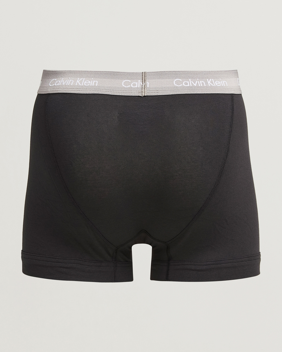 Men | Underwear & Socks | Calvin Klein | Cotton Stretch 3-Pack Trunk Black