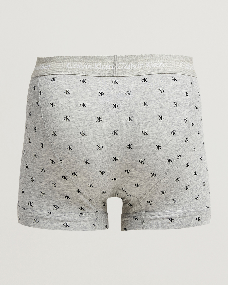Men | Underwear & Socks | Calvin Klein | Cotton Stretch 3-Pack Trunk Black/Grey/Blue