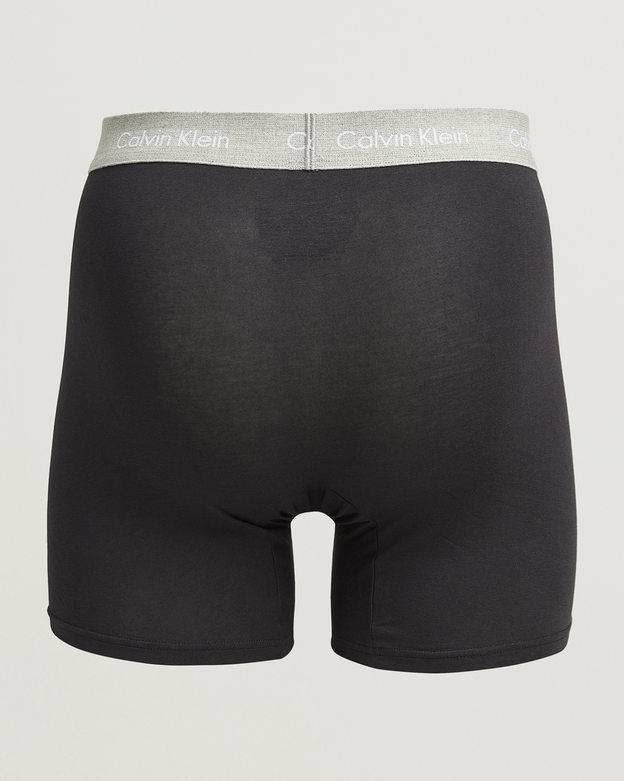 Men | Underwear & Socks | Calvin Klein | Cotton Stretch 3-Pack Boxer Brief Black