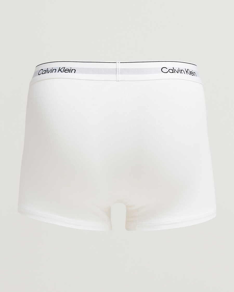 Men | Underwear & Socks | Calvin Klein | 3-Pack Icon Cotton Stretch Trunk White