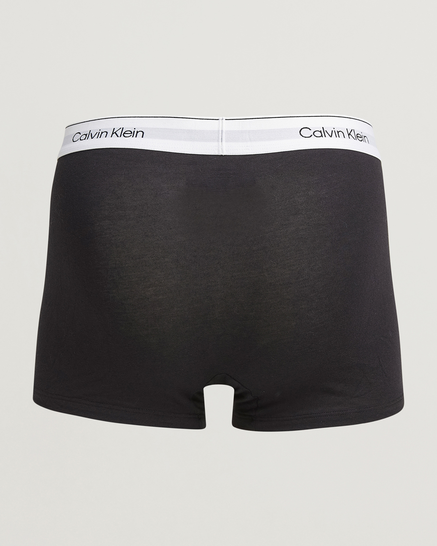 Men | Underwear & Socks | Calvin Klein | 3-Pack Icon Cotton Stretch Trunk Black