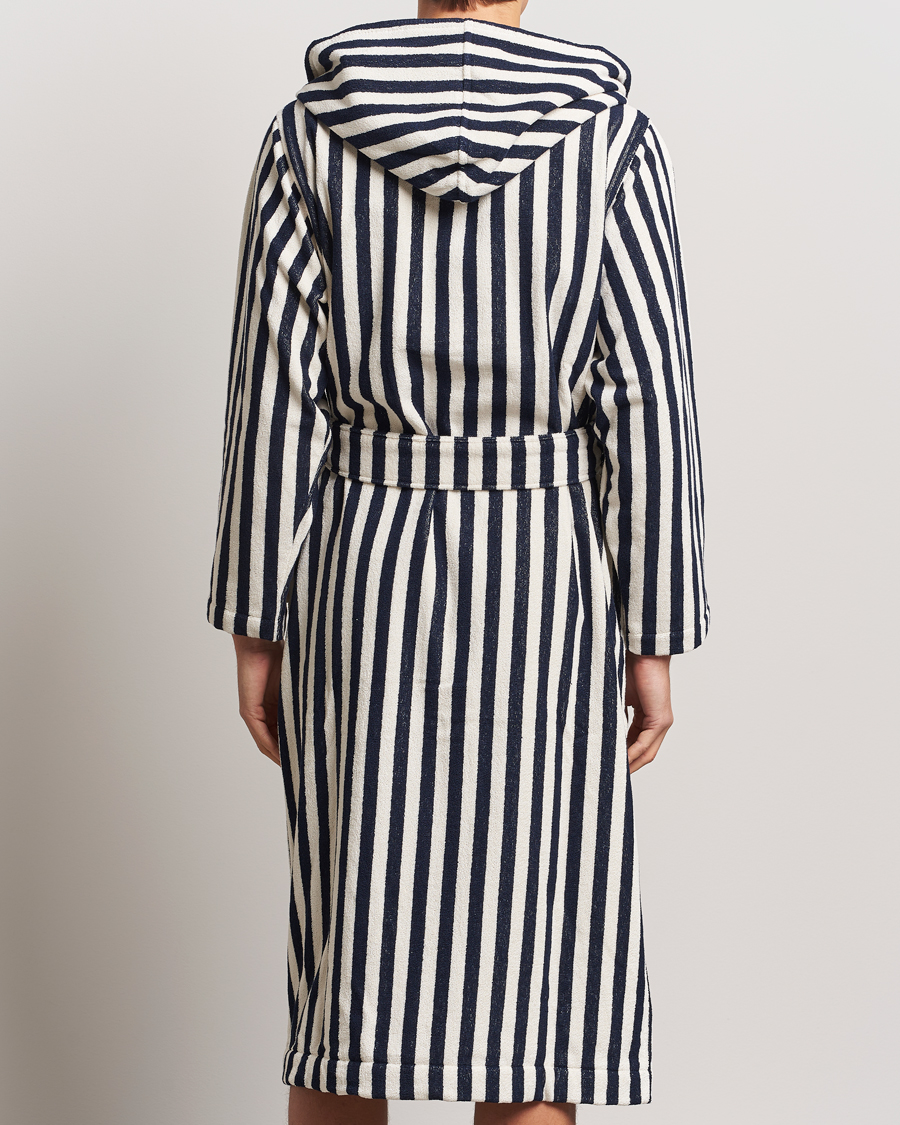Men | Tekla Organic Terry Hooded Bathrobe Humbug Stripes | Tekla | Organic Terry Hooded Bathrobe Humbug Stripes