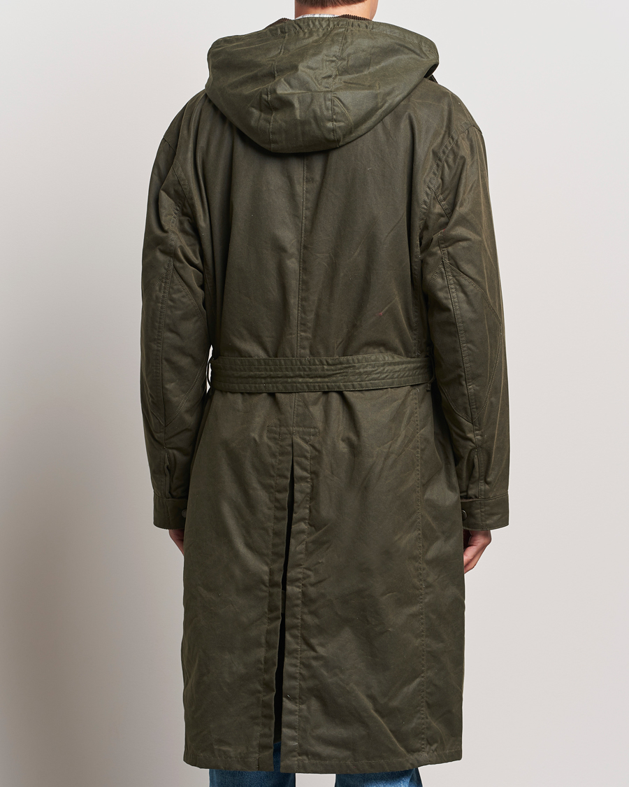 Men | Coats & Jackets | Polo Ralph Lauren | Stewart Belted Coat Oil Cloth Green