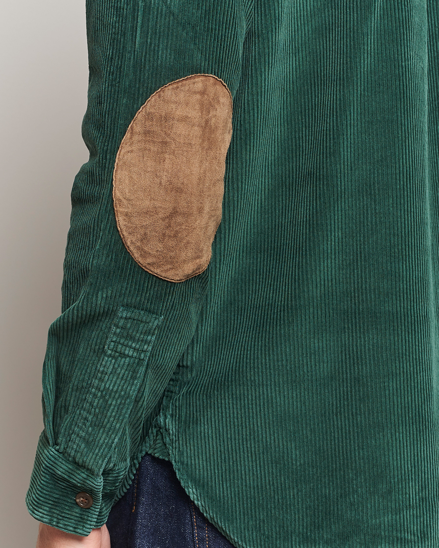 Men | Shirts | Polo Ralph Lauren | Corduroy Patch Shirt Moss Agate
