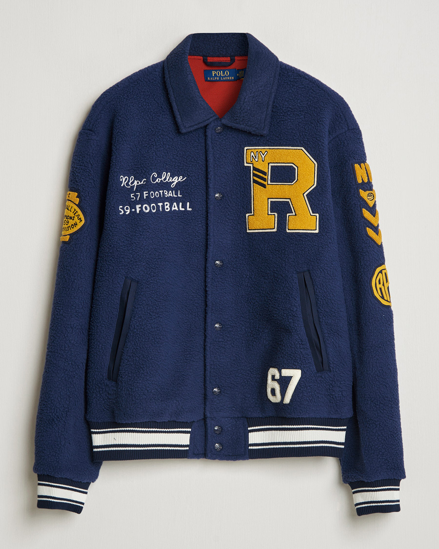 Men | Coats & Jackets | Polo Ralph Lauren | College Baseball Jacket Cruise Navy