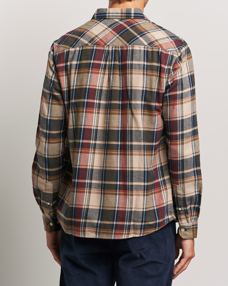Men | Shirts | KnowledgeCotton Apparel | Regular Checked Flannel Shirt Multi