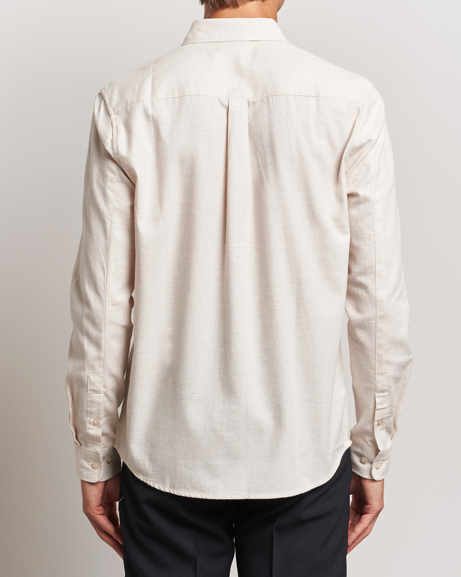 Men | Shirts | KnowledgeCotton Apparel | Regular Fit Melange Flannel Shirt Greish