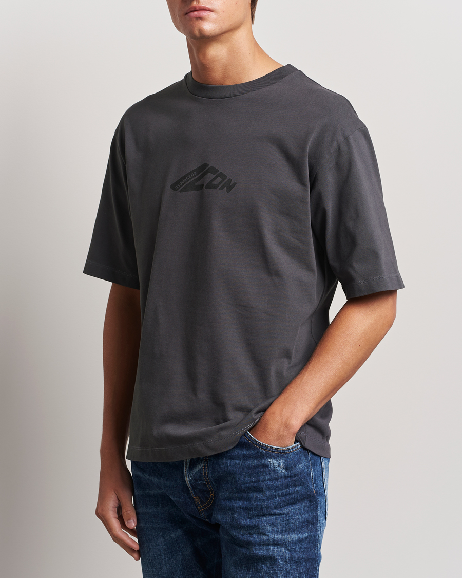 Men | T-Shirts | Dsquared2 | Icon Evolution T-Shirt Charcoal
