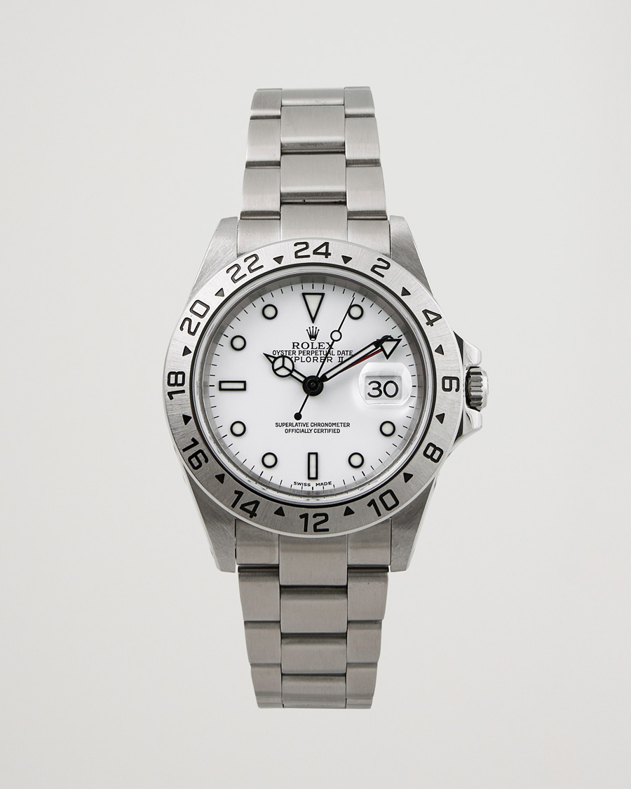 Men | Rolex Pre-Owned Explorer 16570 Silver | Rolex Pre-Owned | Explorer 16570 Silver