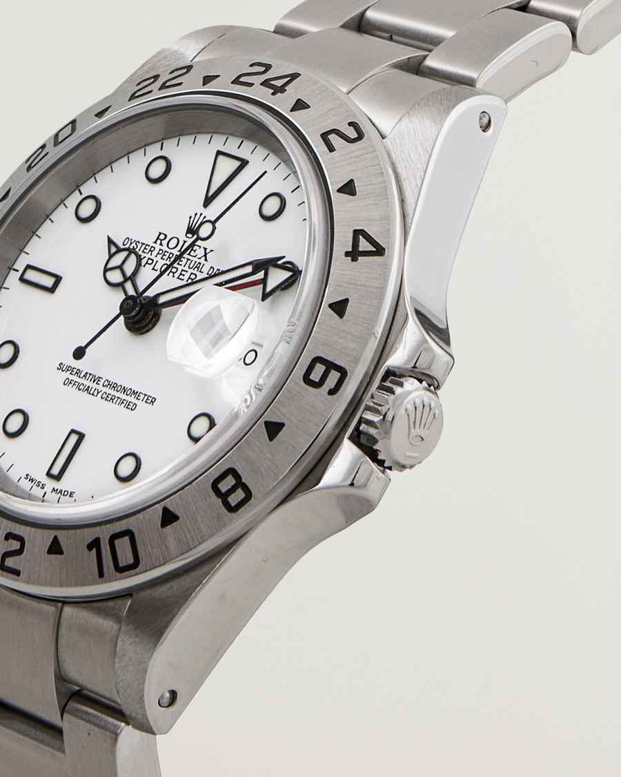 Men | Rolex Pre-Owned Explorer 16570 Silver | Rolex Pre-Owned | Explorer 16570 Silver