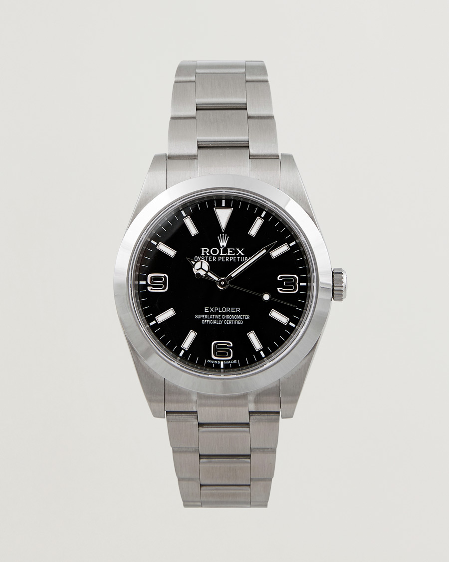 Men | Rolex Pre-Owned Explorer 214270 Silver | Rolex Pre-Owned | Explorer 214270 Silver