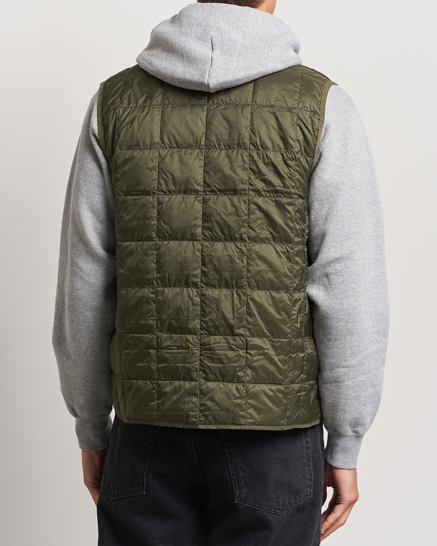 Men | Coats & Jackets | TAION | V-Neck Lightweight Down Vest Dark Olive